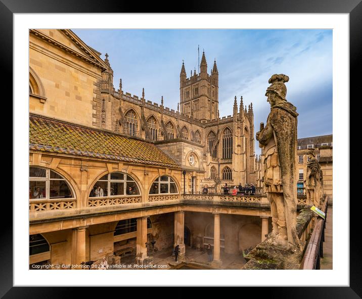 Walking  around Bath Historic city centre , England UK Framed Mounted Print by Gail Johnson