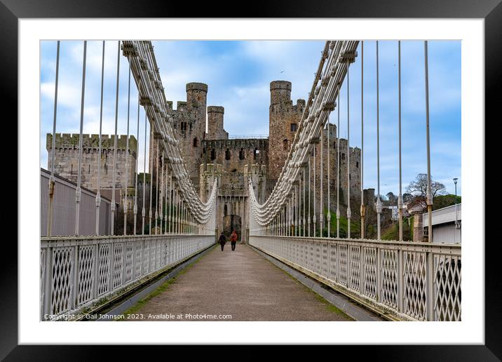 Conwy castle and town at sunrise North Wales  Framed Mounted Print by Gail Johnson