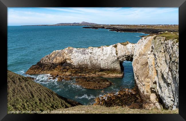 walking the Anglesey Coastal Path - Trearddur Bay to Rhoscolyn  Framed Print by Gail Johnson