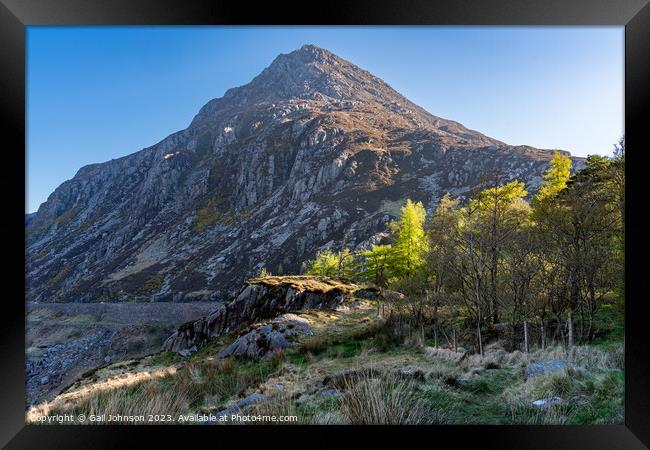 Views around the Devils Kitchen, Snowdonia National Park , North Framed Print by Gail Johnson