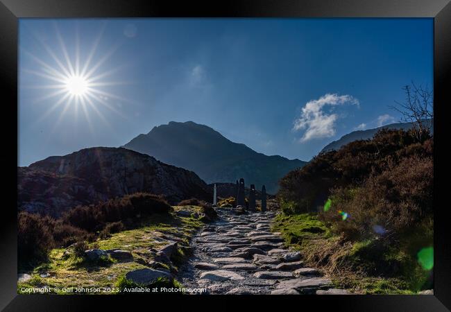 Views around the Devils Kitchen, Snowdonia National Park , North Framed Print by Gail Johnson