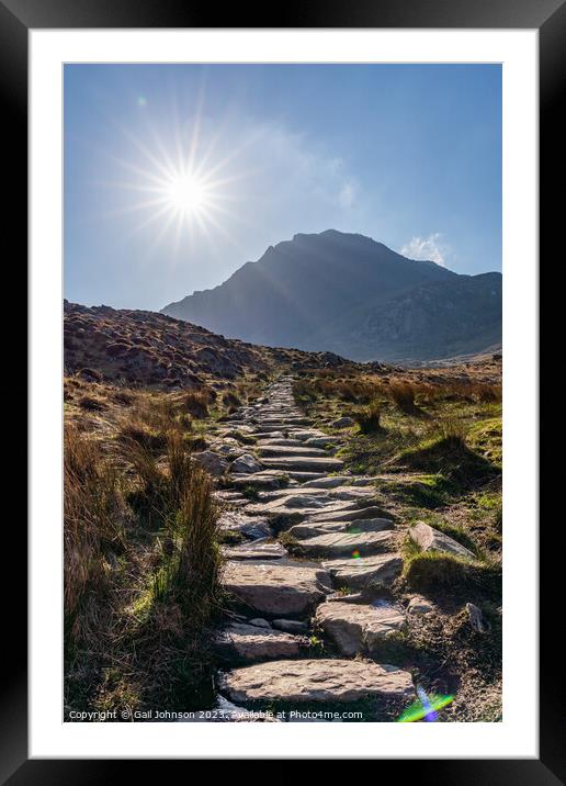 Views around the Devils Kitchen, Snowdonia National Park , North Framed Mounted Print by Gail Johnson