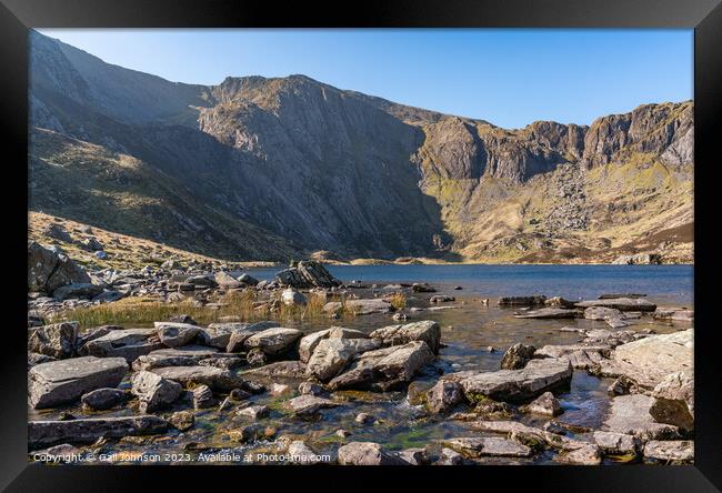 Views around the Devils Kitchen, Snowdonia National Park , North Framed Print by Gail Johnson