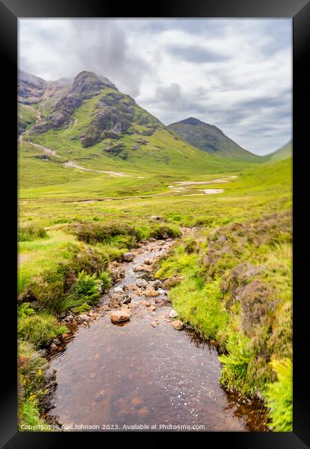 Outdoor mountain Framed Print by Gail Johnson