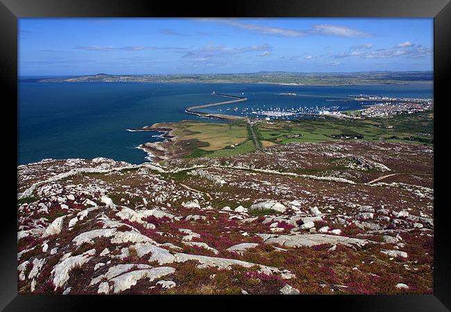 View from Holyhead Mountain Framed Print by Gail Johnson