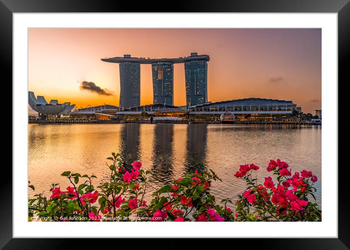 Views around Singapore , Asia,  Framed Mounted Print by Gail Johnson
