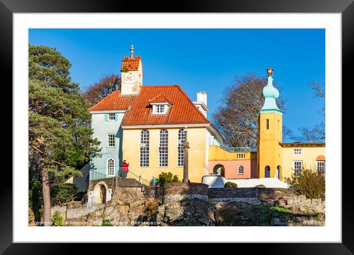 Views aorund the  village of Portmerion North wales Uk Framed Mounted Print by Gail Johnson