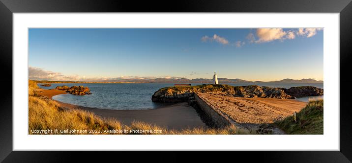 Sunset on llandwyn Island , ISle of Anglesey  Framed Mounted Print by Gail Johnson