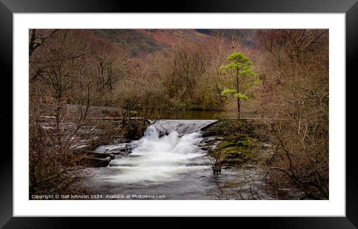 Views around Snowdonia in Winter, North Wales Framed Mounted Print by Gail Johnson