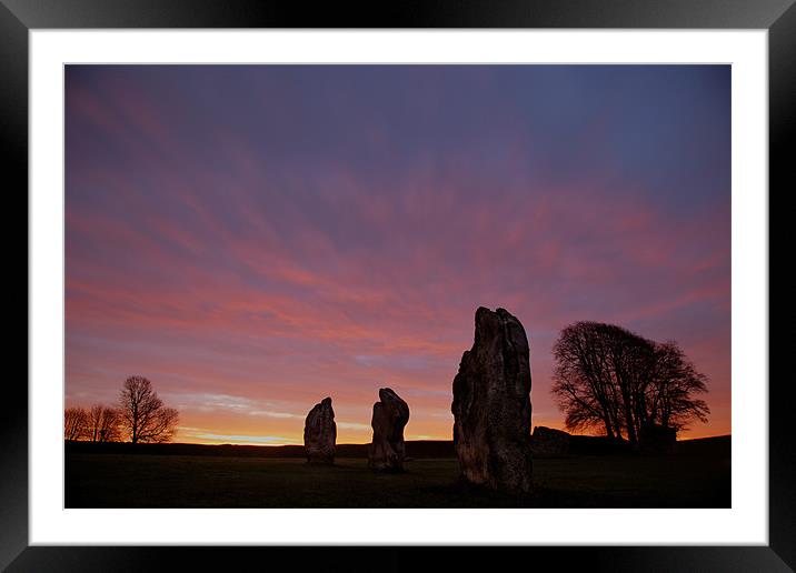 Avebury Stone Circle Framed Mounted Print by Gail Johnson