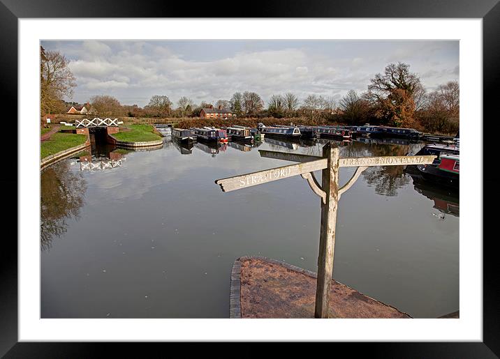 Grand Union Canal Framed Mounted Print by Gail Johnson