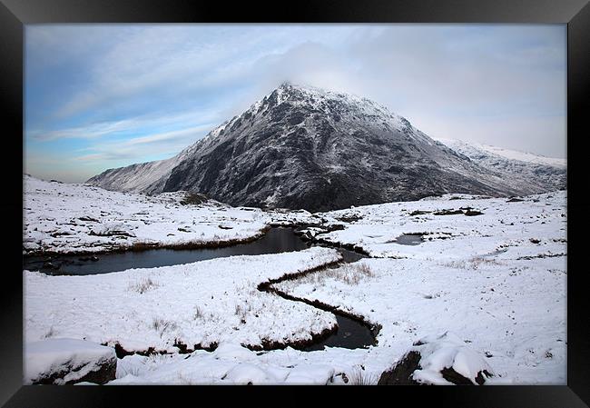 Snowdonia in Winter Framed Print by Gail Johnson