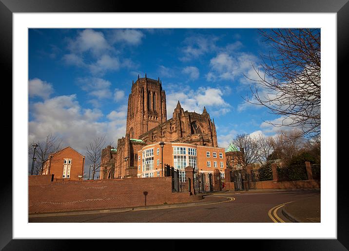 Liverpool Catherdral and St james House Framed Mounted Print by Gail Johnson