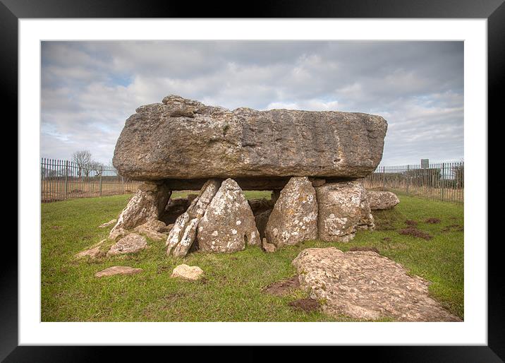 Lligwy Burial Chamber Framed Mounted Print by Gail Johnson