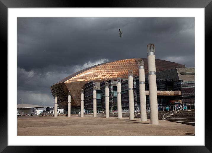 Cardiff Bay Framed Mounted Print by Gail Johnson
