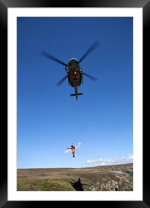 Search and Rescue Training Framed Mounted Print by Gail Johnson