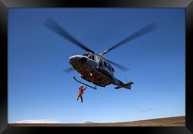 Search and Rescue Training Framed Print by Gail Johnson