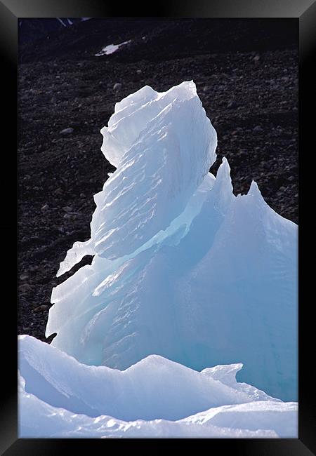 Glaciers Framed Print by Gail Johnson