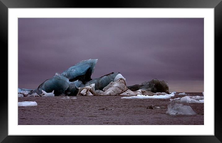Glacier Framed Mounted Print by Gail Johnson