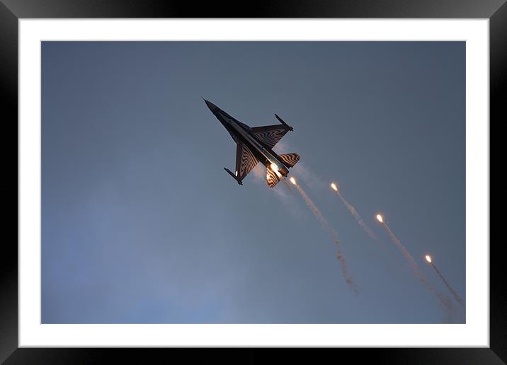 Belgian Air Component F-16 Framed Mounted Print by Gail Johnson