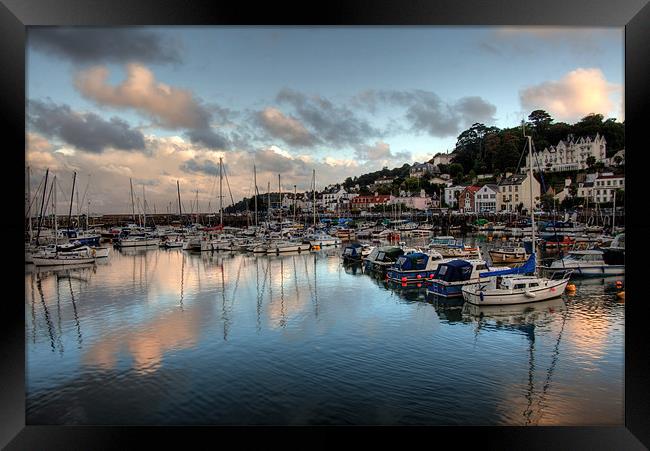 St Aubin's harbour Framed Print by Gail Johnson