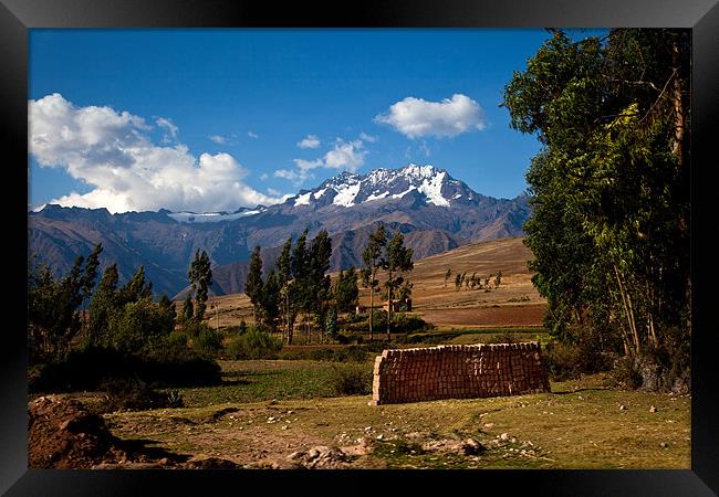 Sacred Valley Framed Print by Gail Johnson