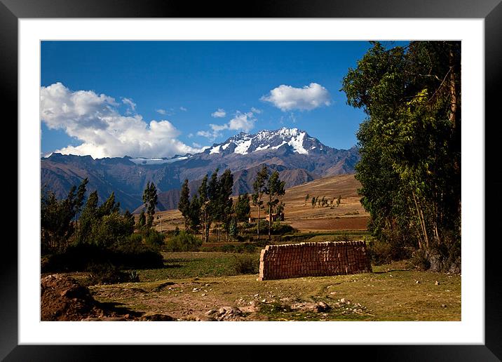 Sacred Valley Framed Mounted Print by Gail Johnson