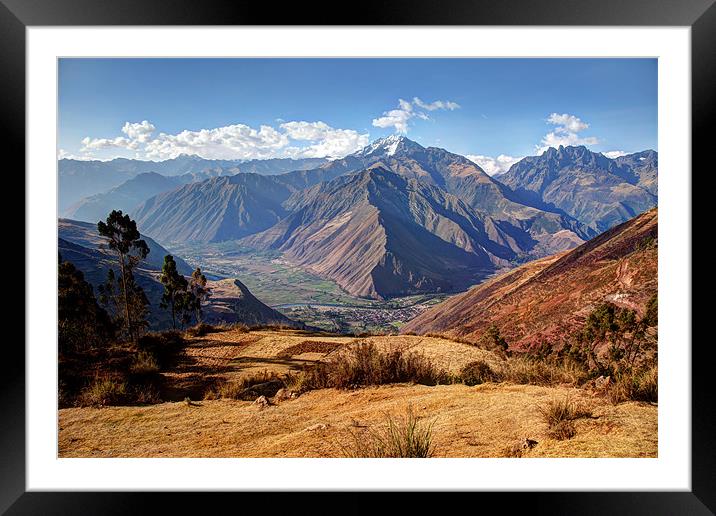 Sacred Valley Framed Mounted Print by Gail Johnson
