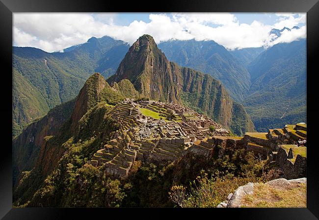 Machu Picchu Framed Print by Gail Johnson