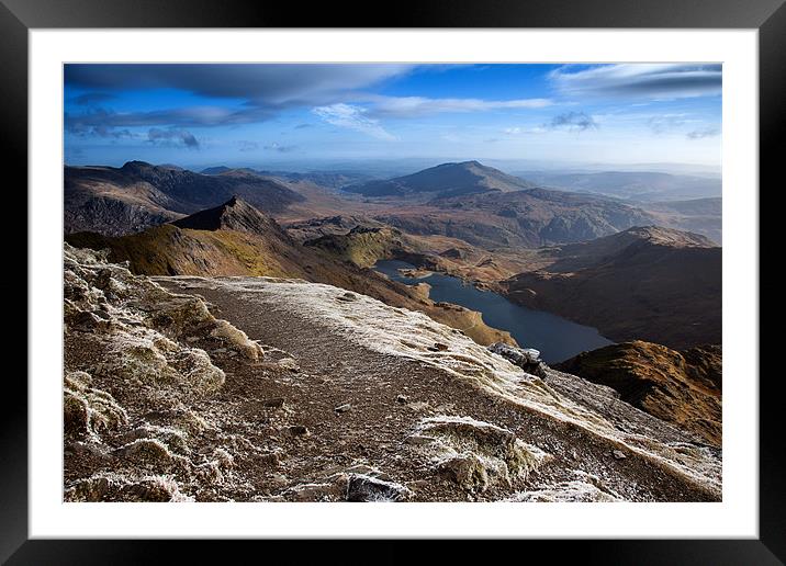 The Summit of Snowdon Framed Mounted Print by Gail Johnson