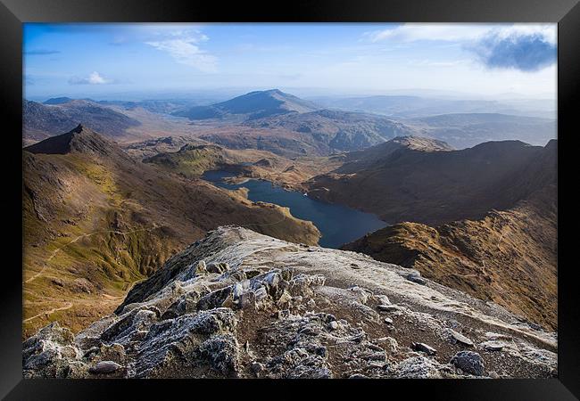 Snowdon Views Framed Print by Gail Johnson