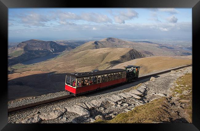 Snowdon Mountain Railway Framed Print by Gail Johnson