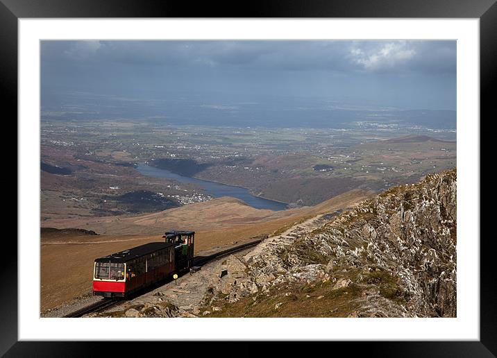 Snowdon Mountain Railway Framed Mounted Print by Gail Johnson