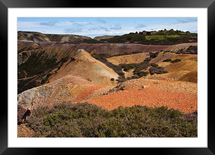 Parys Mountain Framed Mounted Print by Gail Johnson