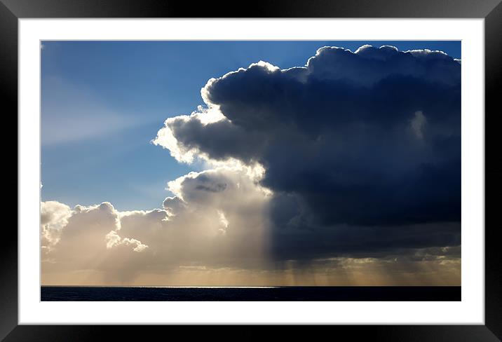 Storm Clouds Framed Mounted Print by Gail Johnson