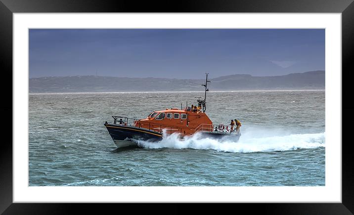 The New Kiwi Lifeboat Framed Mounted Print by Gail Johnson