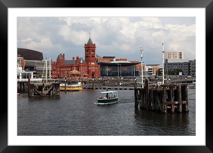 Cardiff bay Framed Mounted Print by Gail Johnson