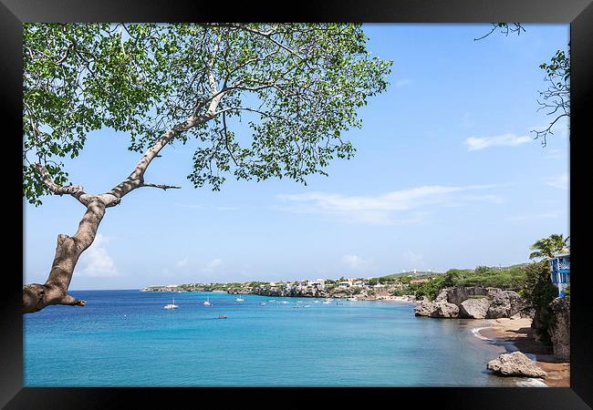 Westpunt , Curacao Framed Print by Gail Johnson