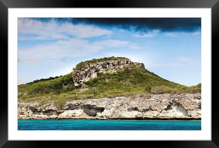 West of Curacao Framed Mounted Print by Gail Johnson