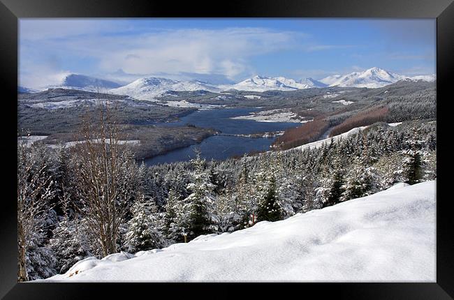 View from Glen Garry Framed Print by Gail Johnson