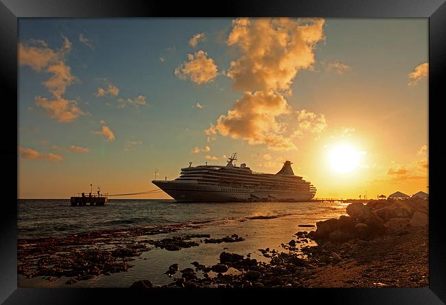 Curacao a tropical island in the Caribbean Framed Print by Gail Johnson