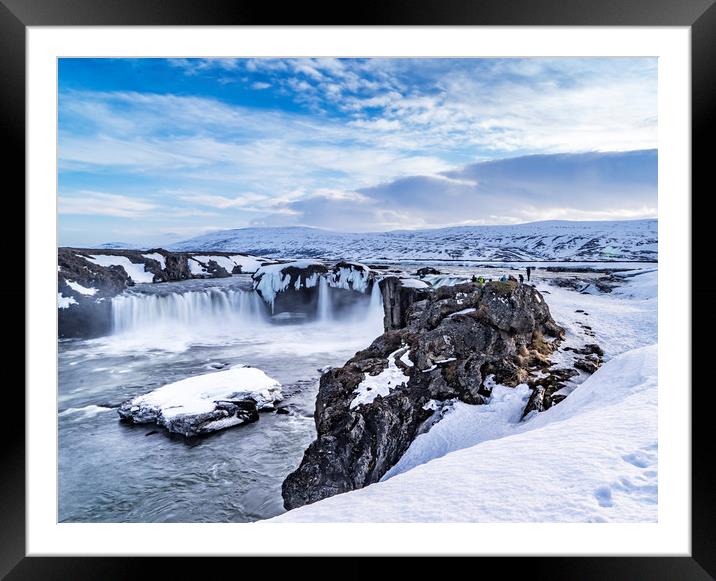 Godafoss Icelandic Views Framed Mounted Print by Gail Johnson