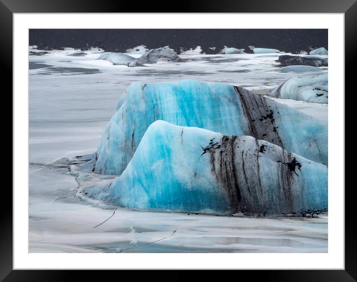 Icelandic Views - Svínafellsjökull glacier  Framed Mounted Print by Gail Johnson