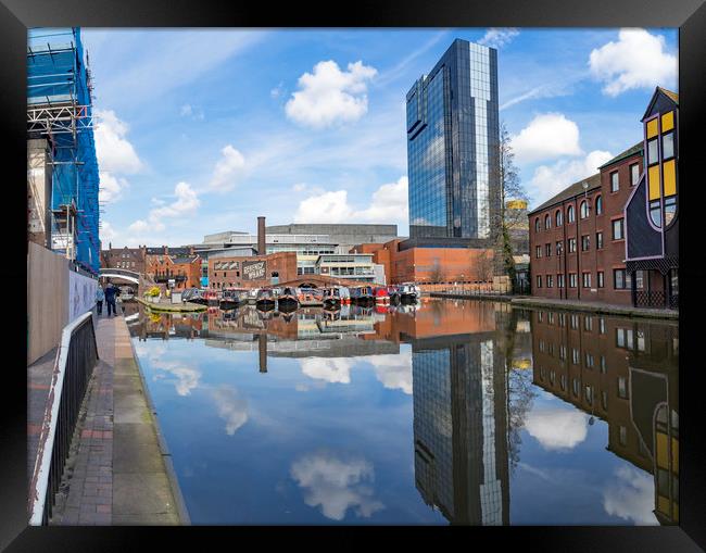 Views around Birmingham city centre Uk Framed Print by Gail Johnson