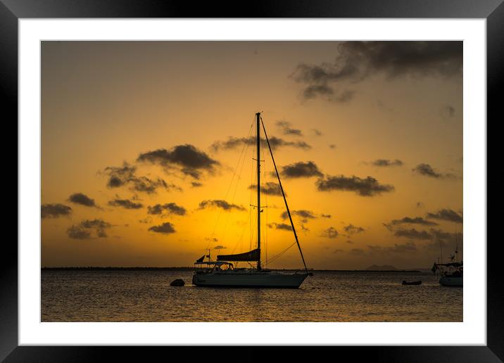 Bonaire - Kralendijk Framed Mounted Print by Gail Johnson