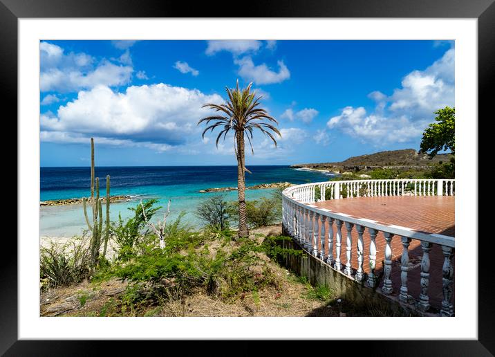   Sunset Waters -Curacao views Framed Mounted Print by Gail Johnson