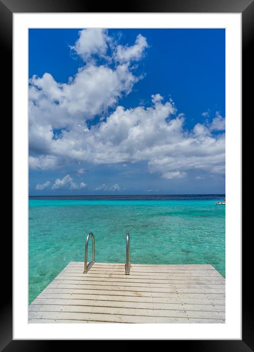   Curacao beach views Framed Mounted Print by Gail Johnson