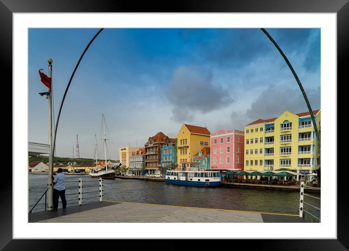  Punda Vibes Event - Curacao views Framed Mounted Print by Gail Johnson