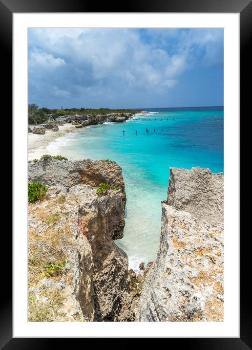    Directors bay   Curacao Views  Framed Mounted Print by Gail Johnson