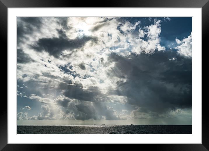    Sea and clouds    Curacao views  Framed Mounted Print by Gail Johnson